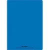 Cahier piqué conquérant classique couverture polypropylène rigide transparente 17x22cm 96 pages 90g séyès coloris bleu