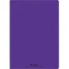 Cahier piqué conquérant classique couverture polypropylène rigide transparente a4+ 24x32cm 96 pages 90g séyès violet