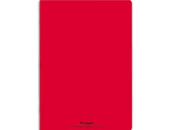 Cahier piqué conquérant classique couverture polypropylène rigide transparente a4 21x29,7cm 96 pages 90g séyès rouge