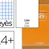 Cahier piqué conquérant sept travaux pratiques couverture offset a4+ 24x32cm 96 pages 70g 48p séyès 48p unies