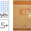 Cahier piqué conquérant sept papier recyclé encre offset base végétale a5+ 17x22cm 96 pages 70g séyès