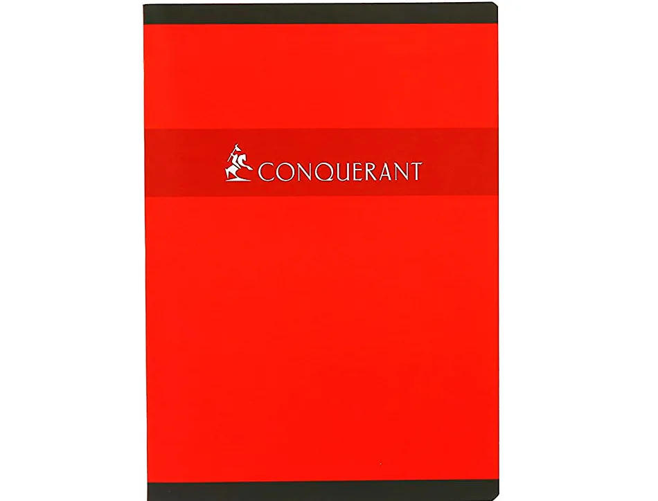 Cahier piqué conquérant sept couverture offset a5+ 17x22cm 96 pages 70g séyès