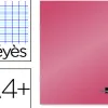 Cahier piqué liderpapel couverture plastique souple a4+ 24x32cm 96 pages séyès coloris rouge