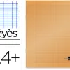Cahier piqué liderpapel couverture plastique souple a4+ 24x32cm 96 pages séyès coloris orange