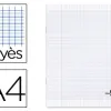 Cahier piqué liderpapel couverture plastique souple a4 21x29,7cm 96 pages séyès incolore