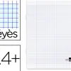 Cahier piqué liderpapel couverture plastique souple a4+ 24x32cm 96 pages séyès incolore