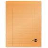 Cahier piqué liderpapel couverture plastique souple a5+ 17x22cm 90g 96 pages séyès coloris orange