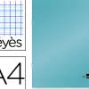 Cahier piqué liderpapel couverture plastique souple a4 21x29,7cm 96 pages séyès coloris bleu