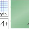 Cahier piqué liderpapel couverture plastique souple a4+ 24x32cm 96 pages séyès coloris vert