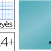Cahier piqué liderpapel couverture plastique souple a4+ 24x32cm 96 pages séyès coloris bleu