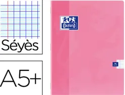 Cahier piqué oxford couverture pelliculée lavable a5+ 17x22cm 96 pages 90g séyès