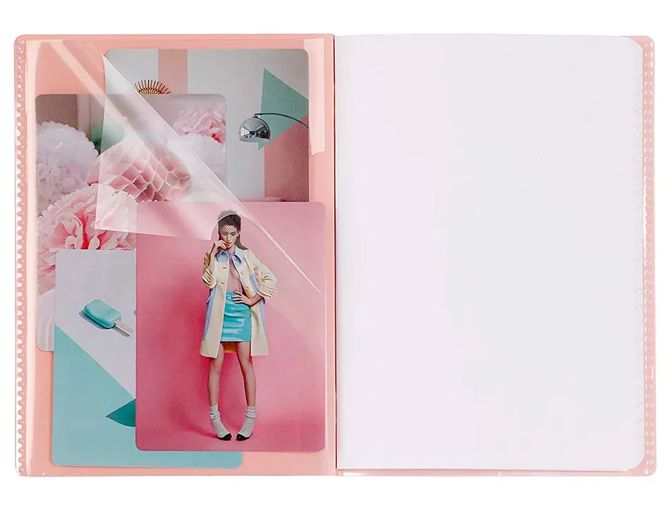 Cahier pique clairefontaine koverbook blush polypropylene opaque format a2 dim. 11x17cm 96 page