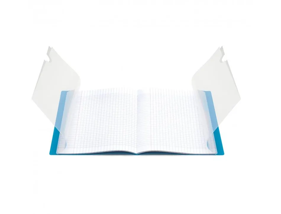 Cahier pique clairefontaine koverbook couverture polypropylene 24x32cm 96 pages 90g seyes coloris vert