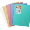 Cahier pique clairefontaine koverbook silver couverture pp opaque 240x320mm 96 pages reglure seyes coloris