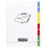 Cahier pique clairefontaine calligraphe 8000 polypro 4 index 170x220mm 96 pages 90g reglure seyes coloris
