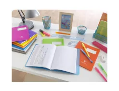 Cahier pique clairefontaine koverbook couverture polypropylene 24x32cm 96 pages 90g seyes coloris rouge