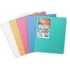 Cahier pique clairefontaine koverbook silver couverture pp opaque 170x220mm 96 pages reglure seyes coloris