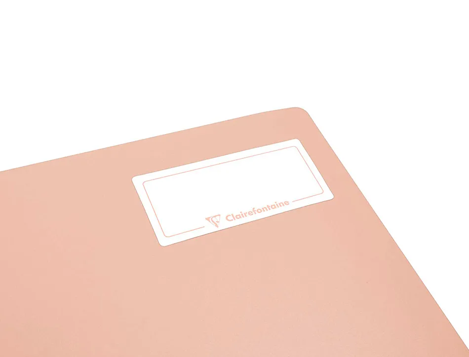 Cahier pique clairefontaine koverbook blush polypropylene 17x22cm 96 pages seyes coloris pastel assortis