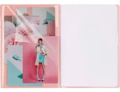 Cahier pique clairefontaine koverbook blush polypropylene 17x22cm 96 pages seyes coloris pastel assortis