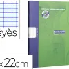 Cahier pique clairefontaine brouillon couverture carte offset papier velin surfin 17x22cm 96p seyes 56g coloris vert