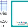 Cahier pique conquerant ardoise recto blanc verso grands carreaux couv carte pelliculee lavable 170x220mm 48p 90g
