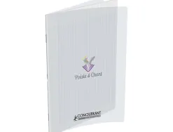 Cahier pique poesie et chant conquerant classique couverture polypropylene incolore a4 96p 90g seyes/uni