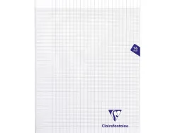 Cahier piqure calligraphe 7000couverture souple pp 17x22cm 96p seyes 70g incolore