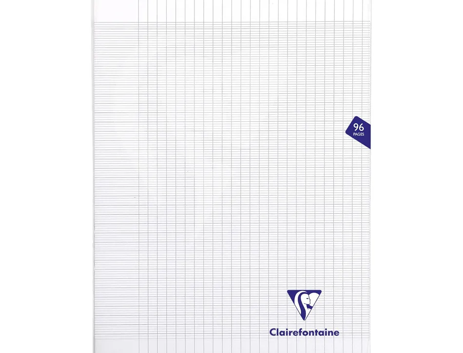 Cahier piqure calligraphe 7000couverture souple pp 21x29,7cm96p seyes 70g incolore