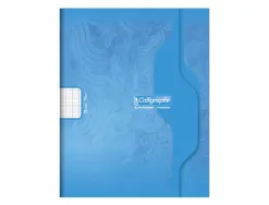 Cahier piqure clairefontaine 7000 couverture souple pp 21x29,7cm 96p seyes 70g coloris bleu