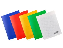 Cahier piqure liderpapel couverture pp 170x220mm 96p seyes coloris assortis lot 10 unites