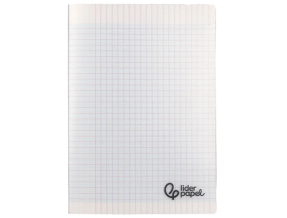 Cahier piqure liderpapel couverture pp 210x297mm 96p seyes incolore