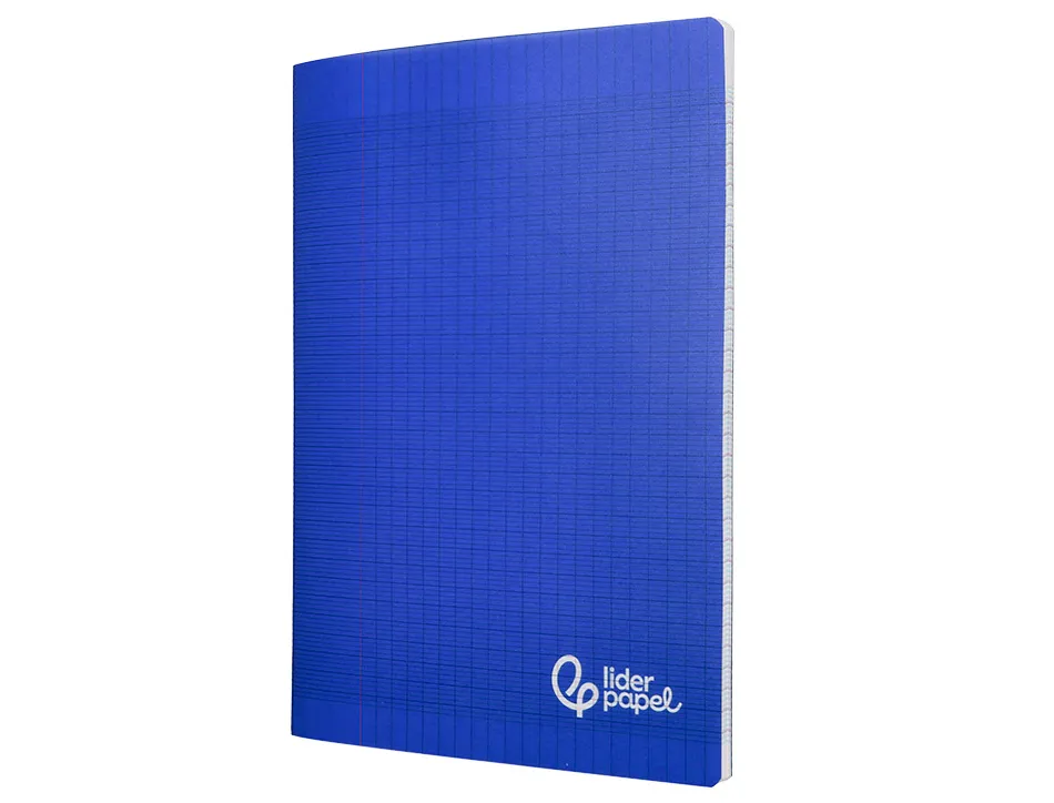 Cahier piqure liderpapel couverture pp 210x297mm 96p seyes coloris bleu