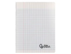 Cahier piqure liderpapel couverture pp 170x220mm 96p seyes incolore