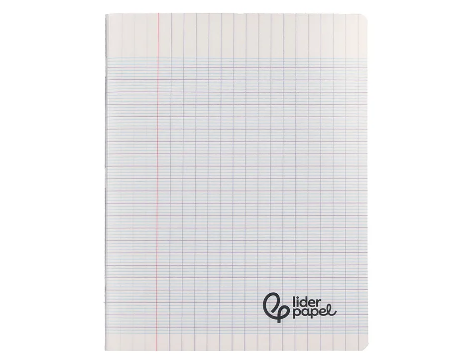 Cahier piqure liderpapel couverture pp 170x220mm 96p seyes incolore