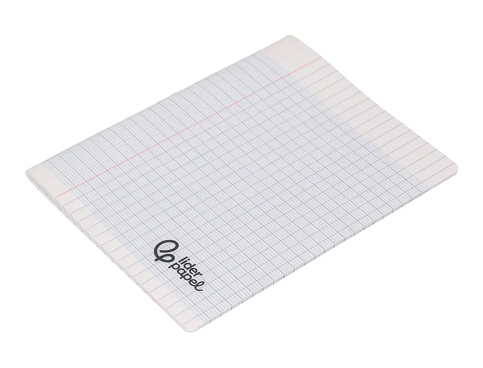 Cahier piqure liderpapel couverture pp 170x220mm 96p seyes incolore