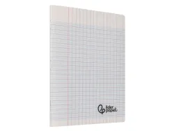 Cahier piqure liderpapel couverture pp 170x220mm 96p seyes incolore