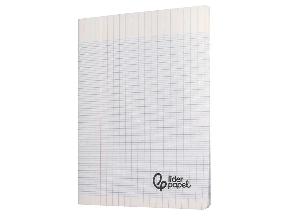 Cahier piqure liderpapel couverture pp 170x220mm 96p seyes incolore