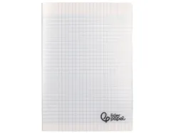Cahier piqure liderpapel couverture pp 240x320mm 48p seyes incolore
