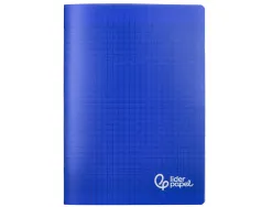 Cahier piqure liderpapel couverture pp 240x320mm 96p seyes coloris bleu
