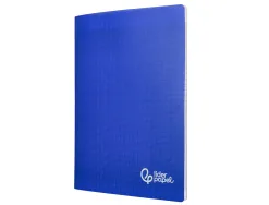 Cahier piqure liderpapel couverture pp 240x320mm 96p seyes coloris bleu
