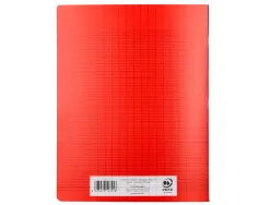 Cahier piqure liderpapel couverture pp 170x220mm 96p seyes coloris rouge