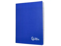 Cahier piqure liderpapel couverture pp 170x220mm 96p seyes coloris bleu