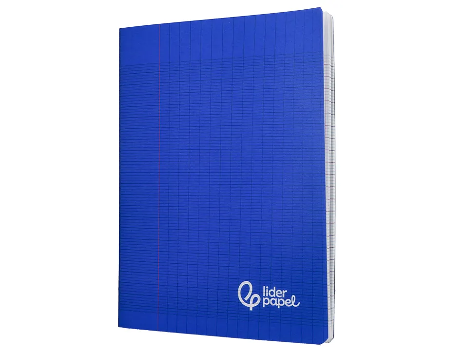 Cahier piqure liderpapel couverture pp 170x220mm 96p seyes coloris bleu