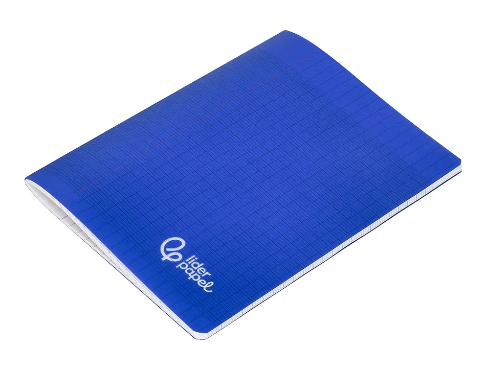 Cahier piqure liderpapel couverture pp 170x220mm 96p seyes coloris bleu