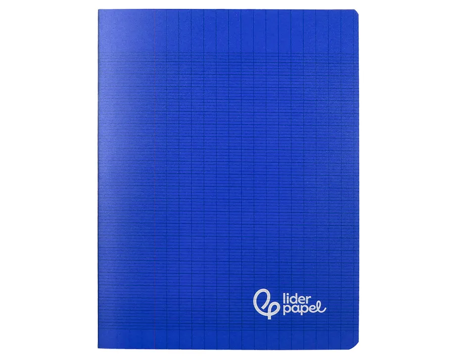 Cahier piqure liderpapel couverture pp 170x220mm 96p seyes coloris bleu