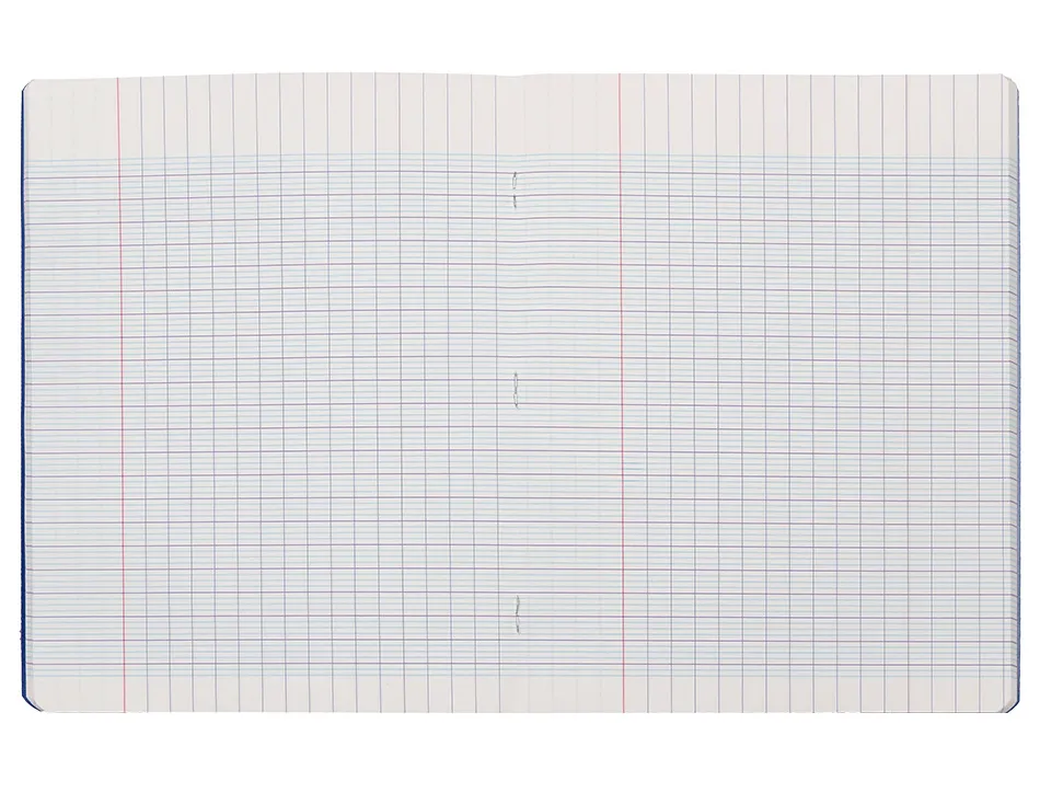 Cahier piqure liderpapel couverture pp 170x220mm 96p seyes coloris bleu
