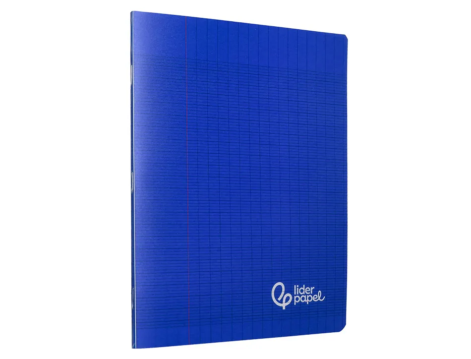 Cahier piqure liderpapel couverture pp 170x220mm 96p seyes coloris bleu
