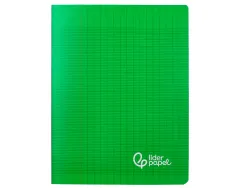 Cahier piqure liderpapel couverture pp 170x220mm 96p seyes coloris vert