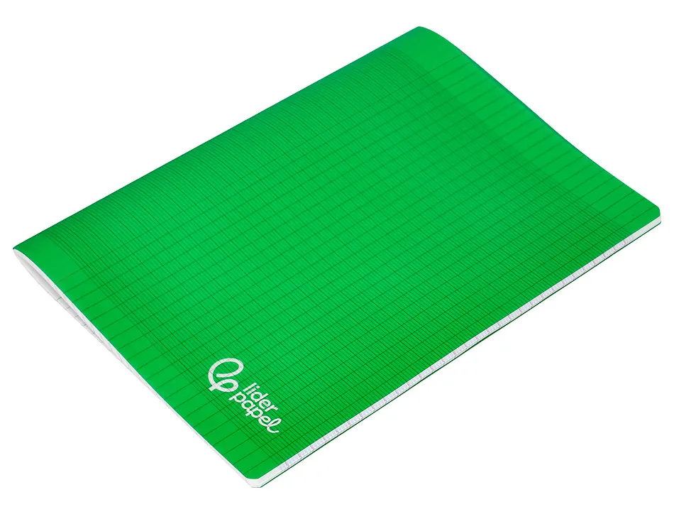 Cahier piqure liderpapel couverture pp 210x297mm 96p seyes coloris vert