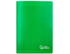 Cahier piqure liderpapel couverture pp 210x297mm 96p seyes coloris vert